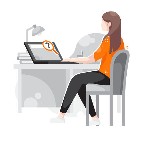 Frau am Laptop