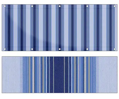 Markise Ma&szlig;anfertigung Balkontuch Fantasie Blu R498