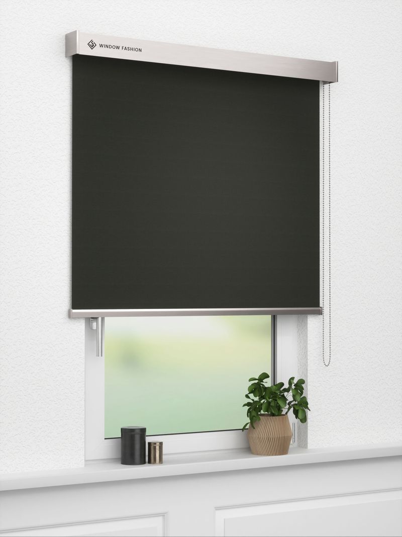 Verdunkelungsrollo Modena Dark 81.12 Fensteransicht